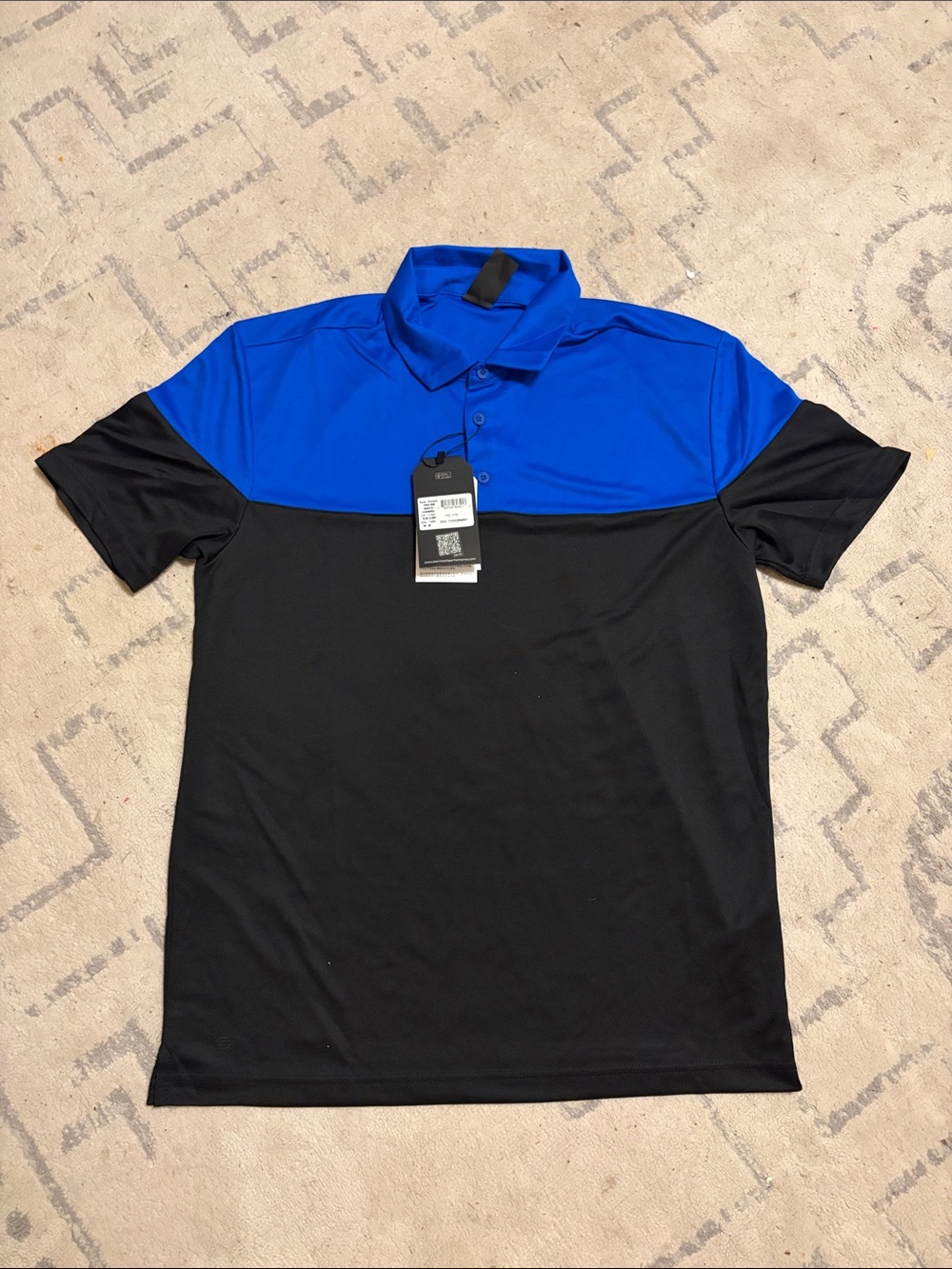Men's Monterey Two-Tone Performance Polo - Blue/Black
